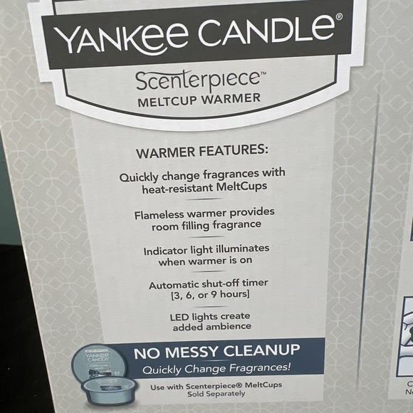 Yankee Candle Scenterpiece-Arrowhead Electric Easy Melt Cup Warmer-Timer EUC - Picture 6 of 7